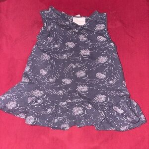 Savannah Blue Floral Ruffle Tank